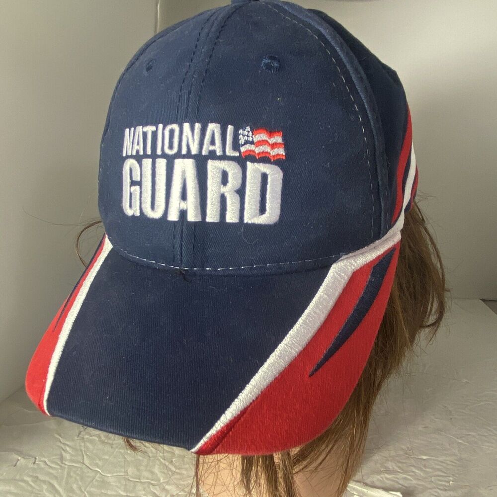 NASCAR Cap Dale Jr. Winner's Circle National Guard Red White Blue Hat